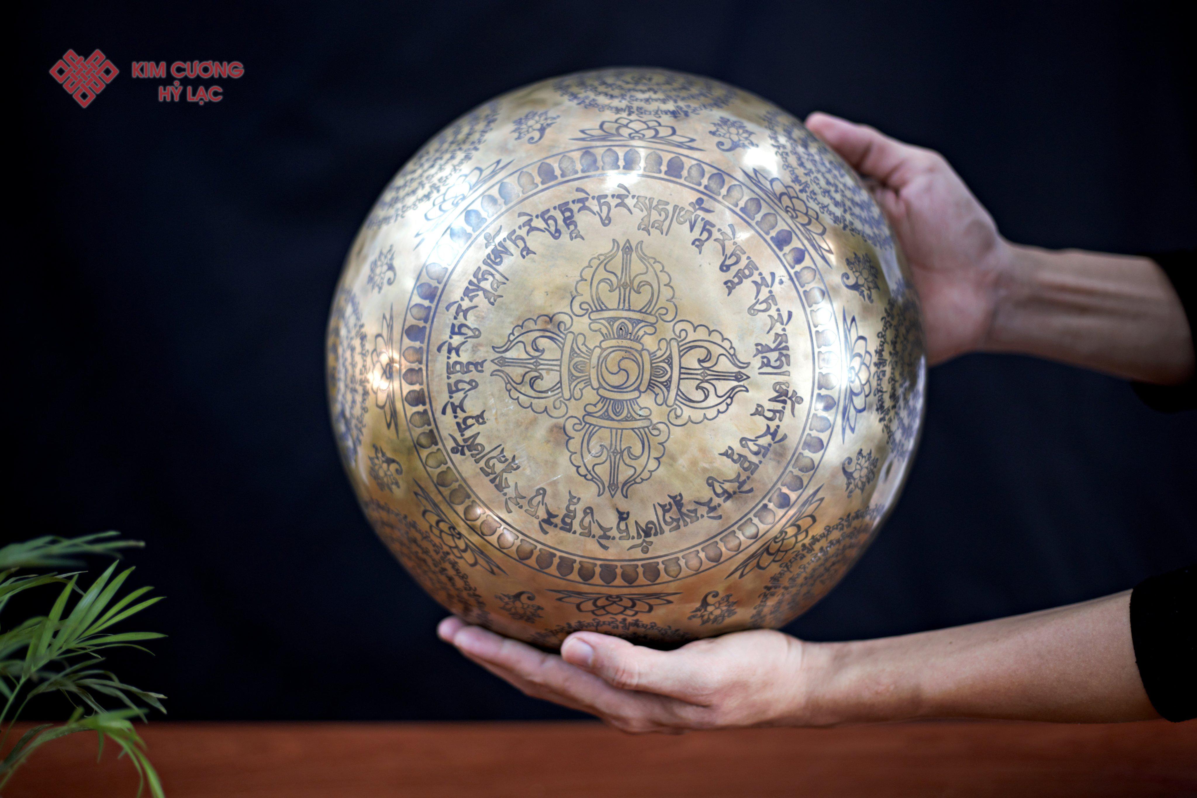 CHUÔNG XOAY TÂM LIÊN HOA SANH 29CM