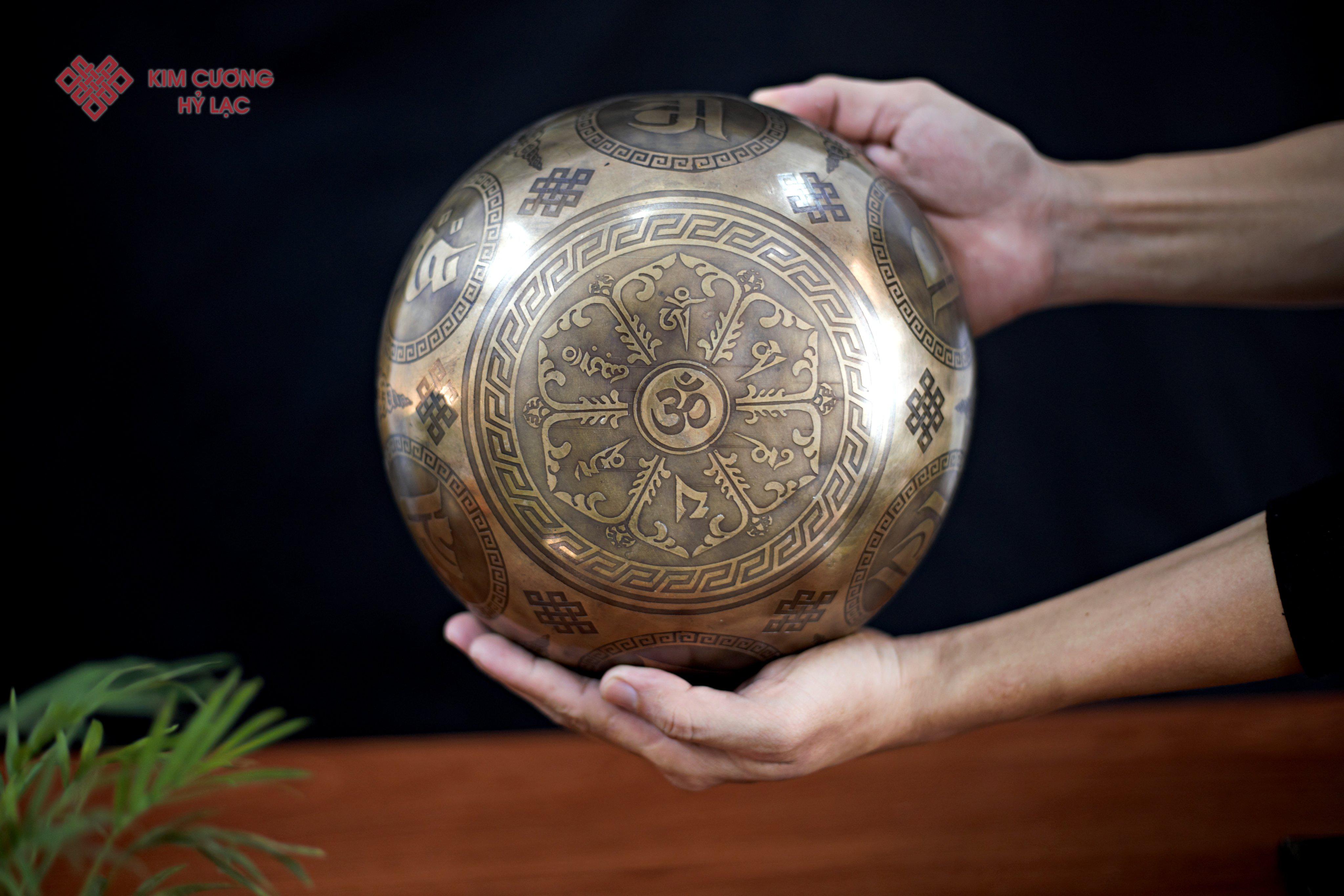 CHUÔNG XOAY TÂM DƯỢC SƯ 22CM
