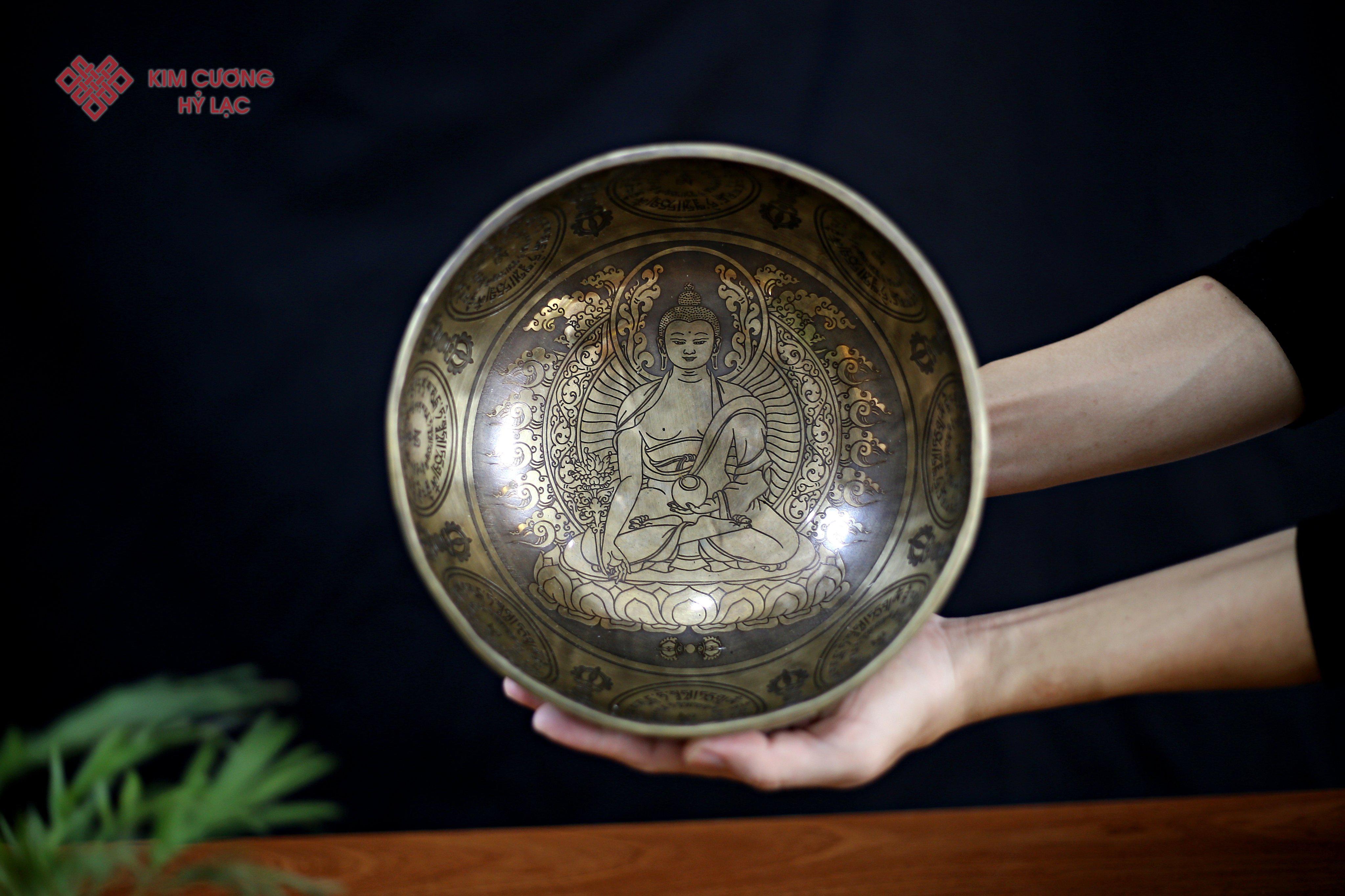 CHUÔNG XOAY TÂM DƯỢC SƯ 22CM