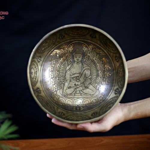 CHUÔNG XOAY TÂM DƯỢC SƯ 22CM