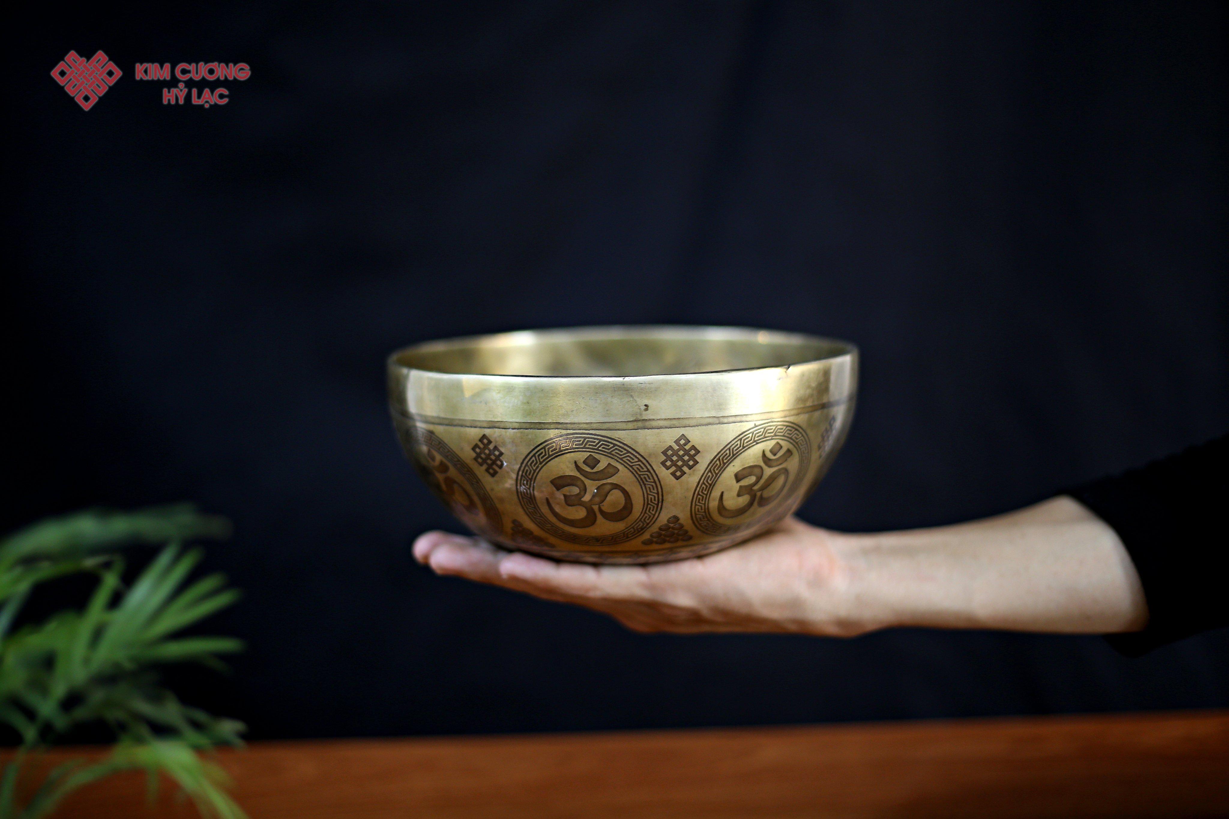 CHUÔNG XOAY NEPAL TÂM PHẬT 20,5CM