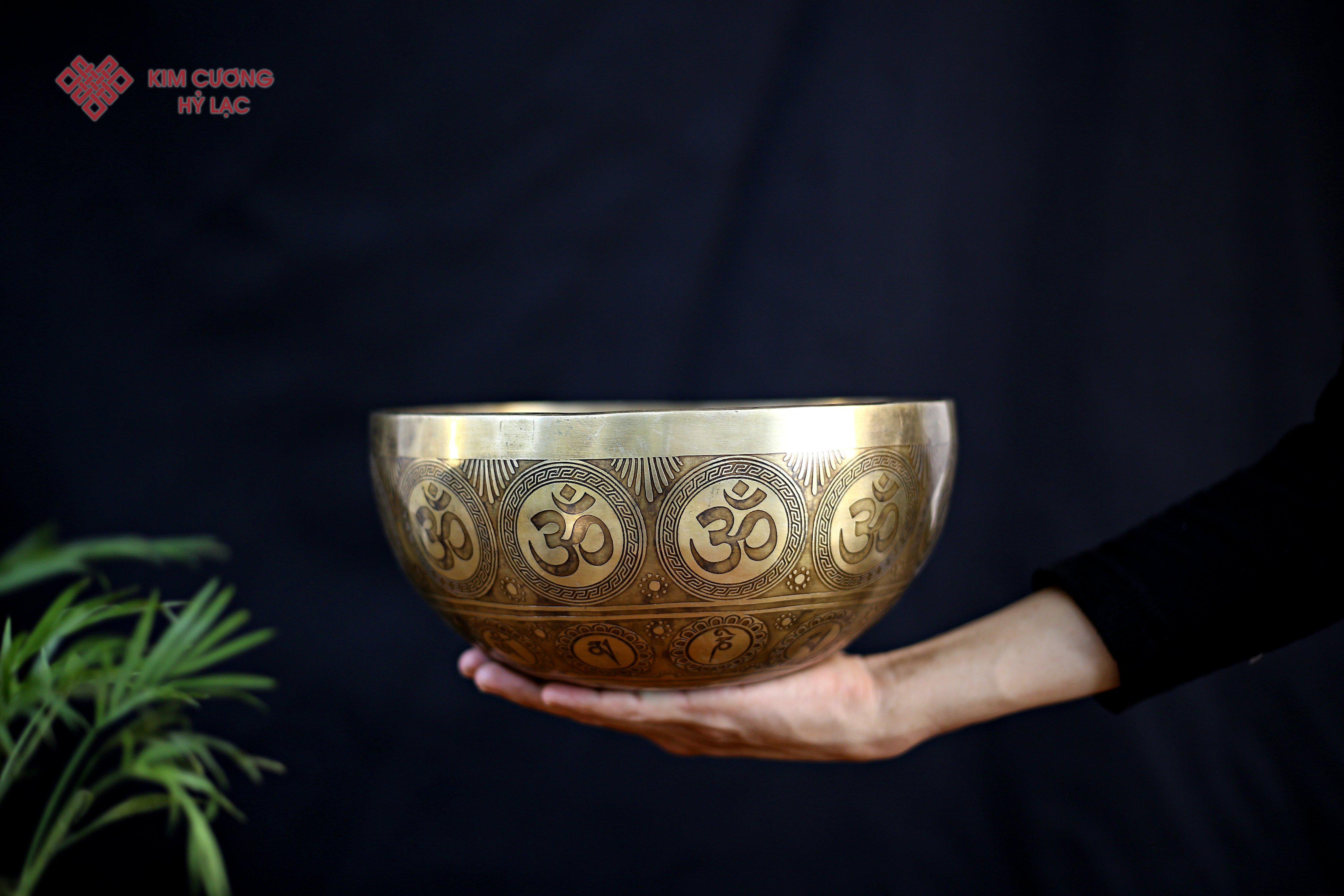 CHUÔNG XOAY MANDALA TÂM MẮT PHẬT 25CM