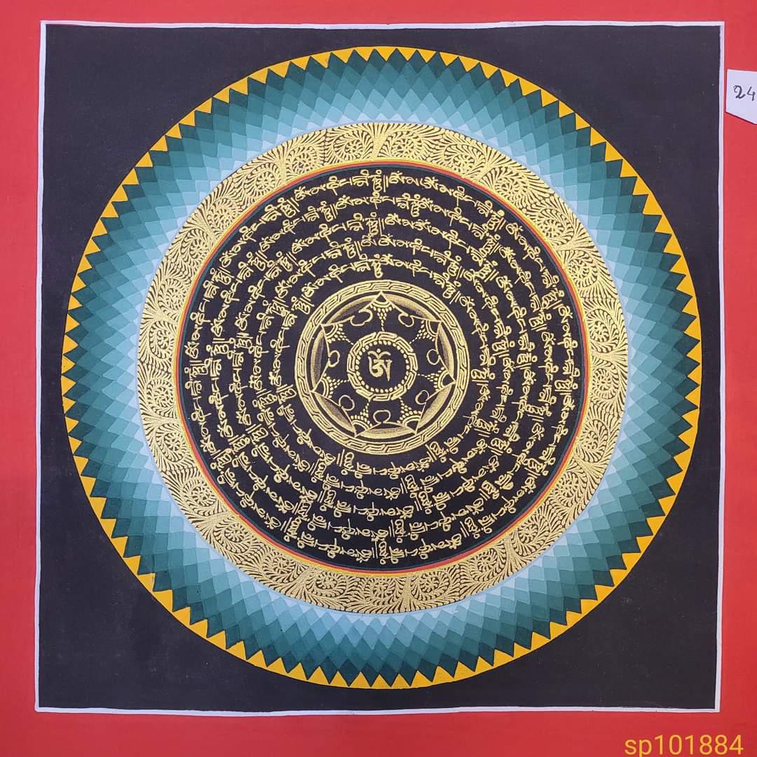 TRANH MANDALA CÂU CHÚ MẪU 1