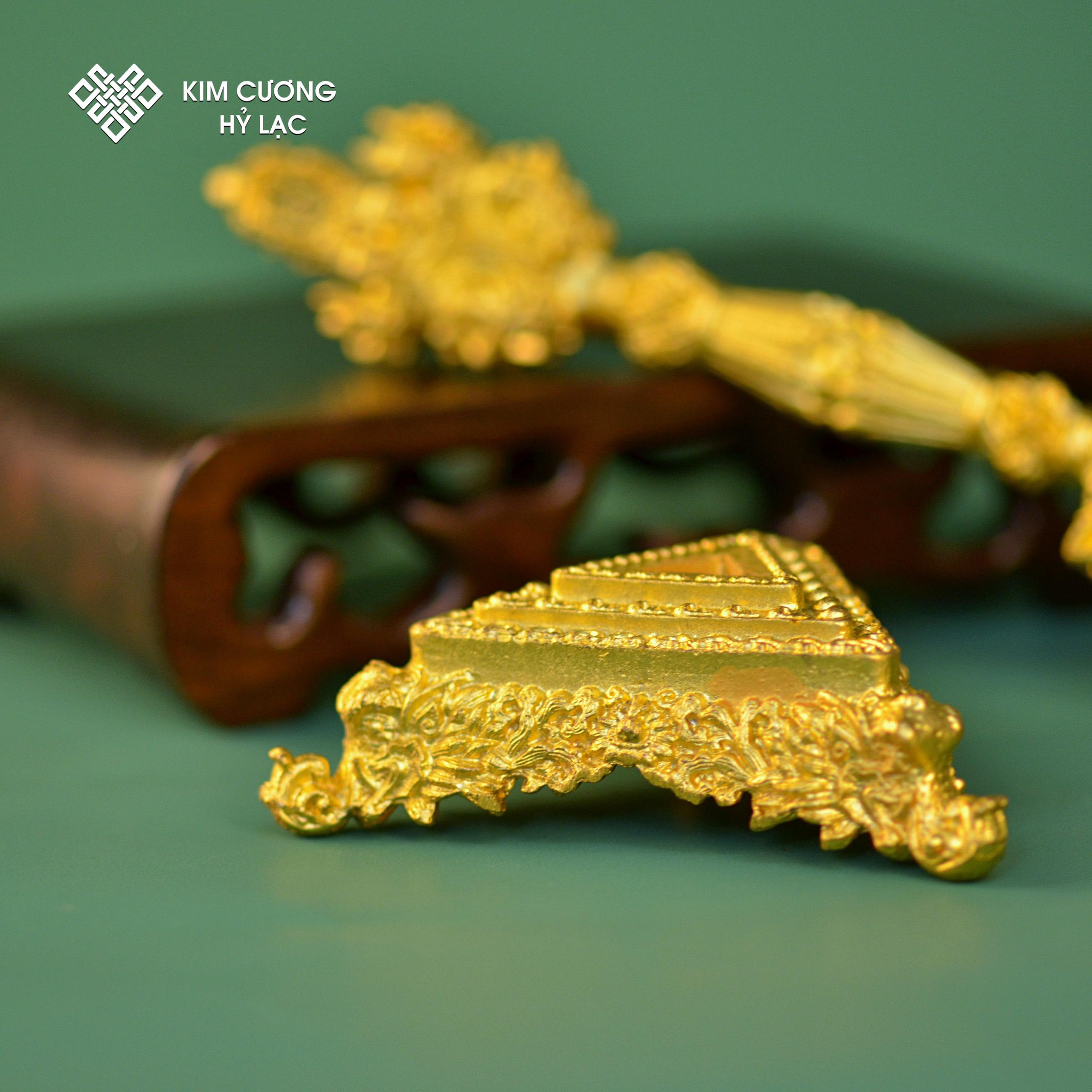 Dao phổ ba hợp kim mạ màu vàng/ màu đồng 22cm