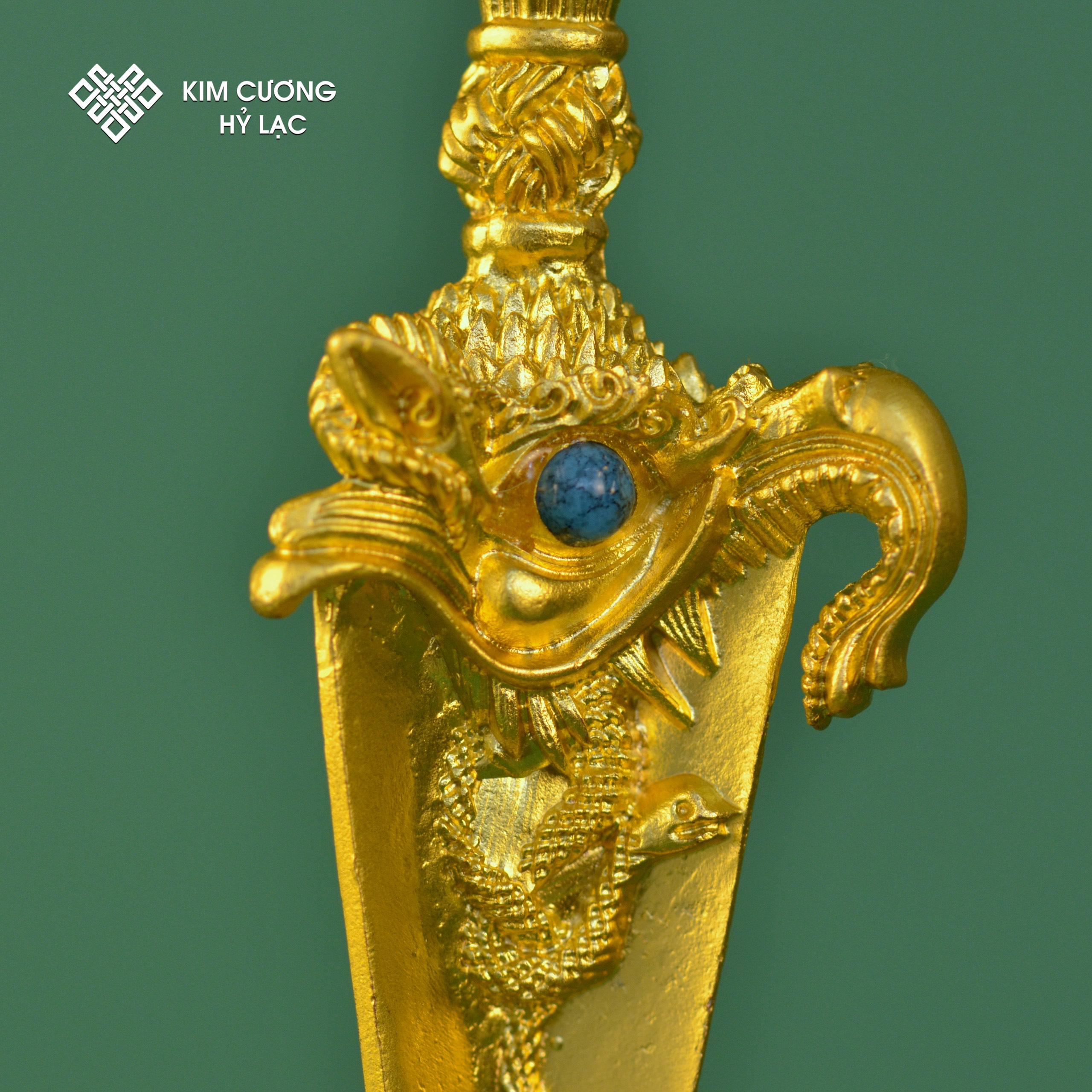 Dao phổ ba hợp kim mạ màu vàng/ màu đồng 22cm