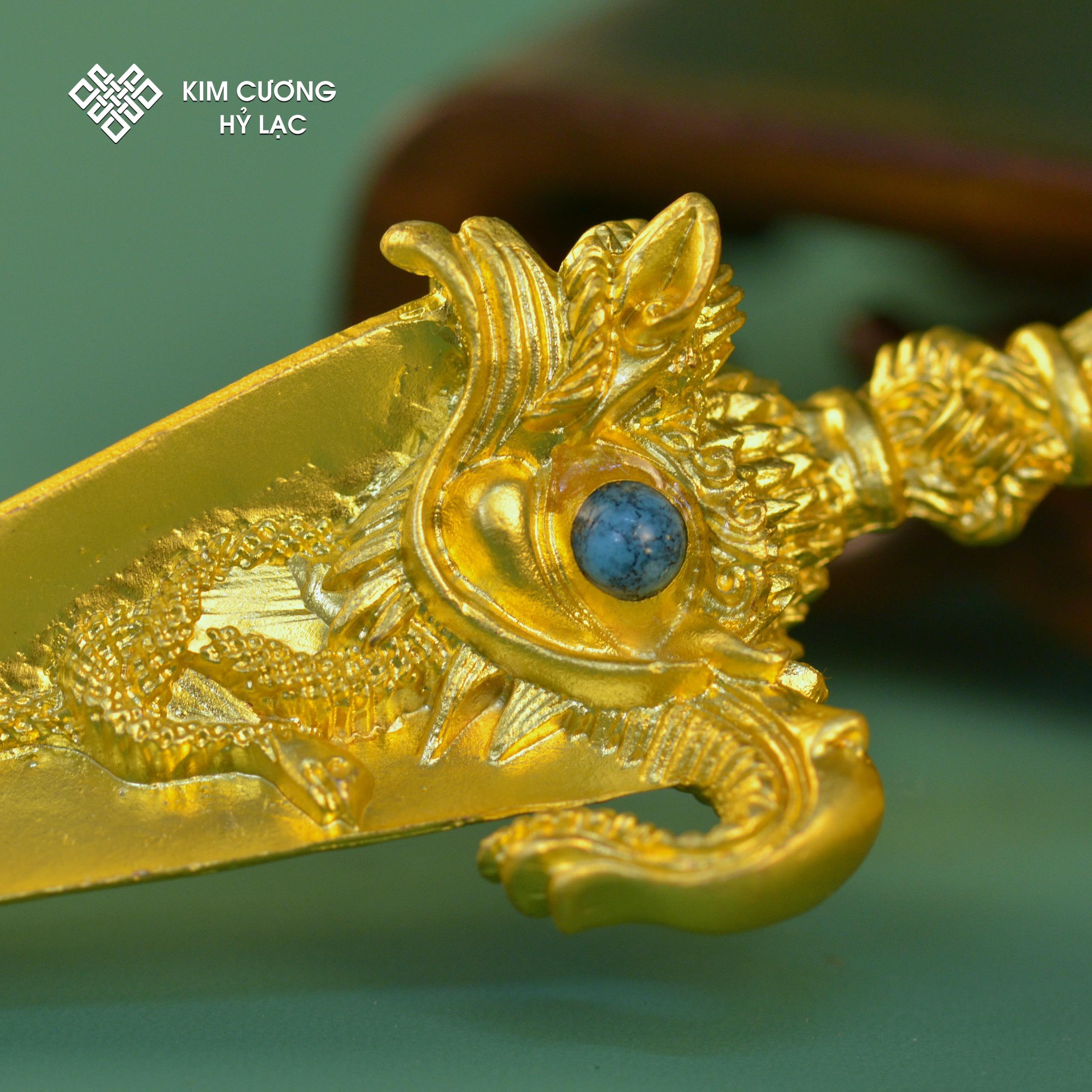 Dao phổ ba hợp kim mạ màu vàng/ màu đồng 22cm