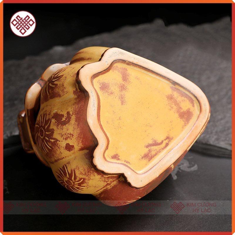 Lư Gốm Đầu Lân