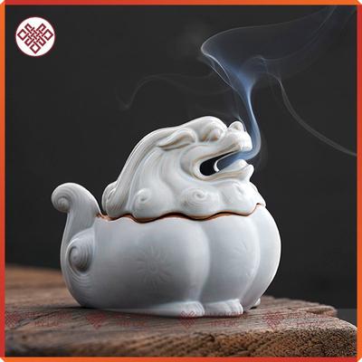 Lư Gốm Đầu Lân 