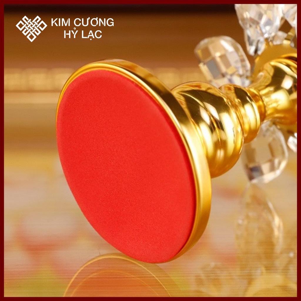 Chân đèn hoa sen đế hợp kim