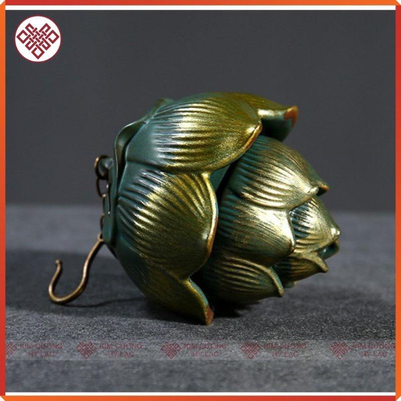 Lư xông gốm mẫu treo hoa sen
