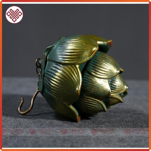 Lư xông gốm mẫu treo hoa sen