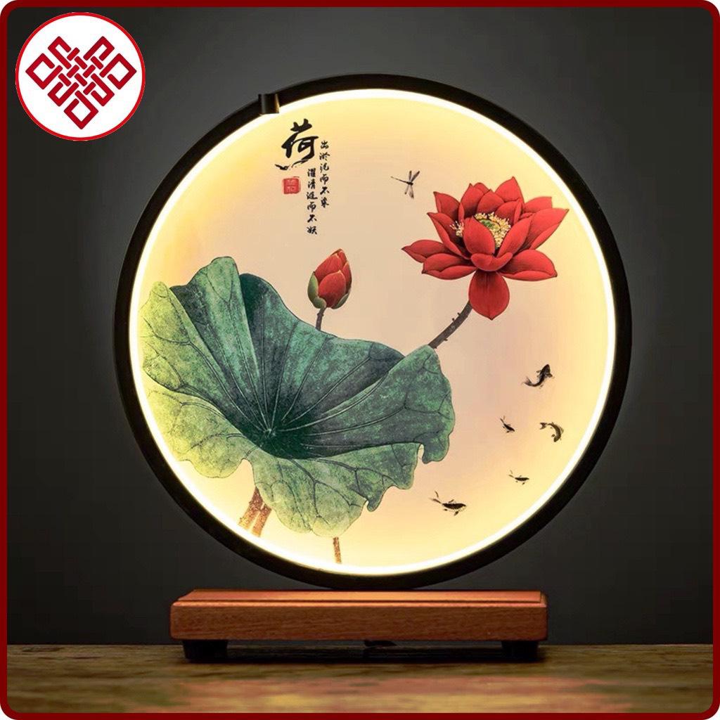 Đế gỗ hào quang có đèn
