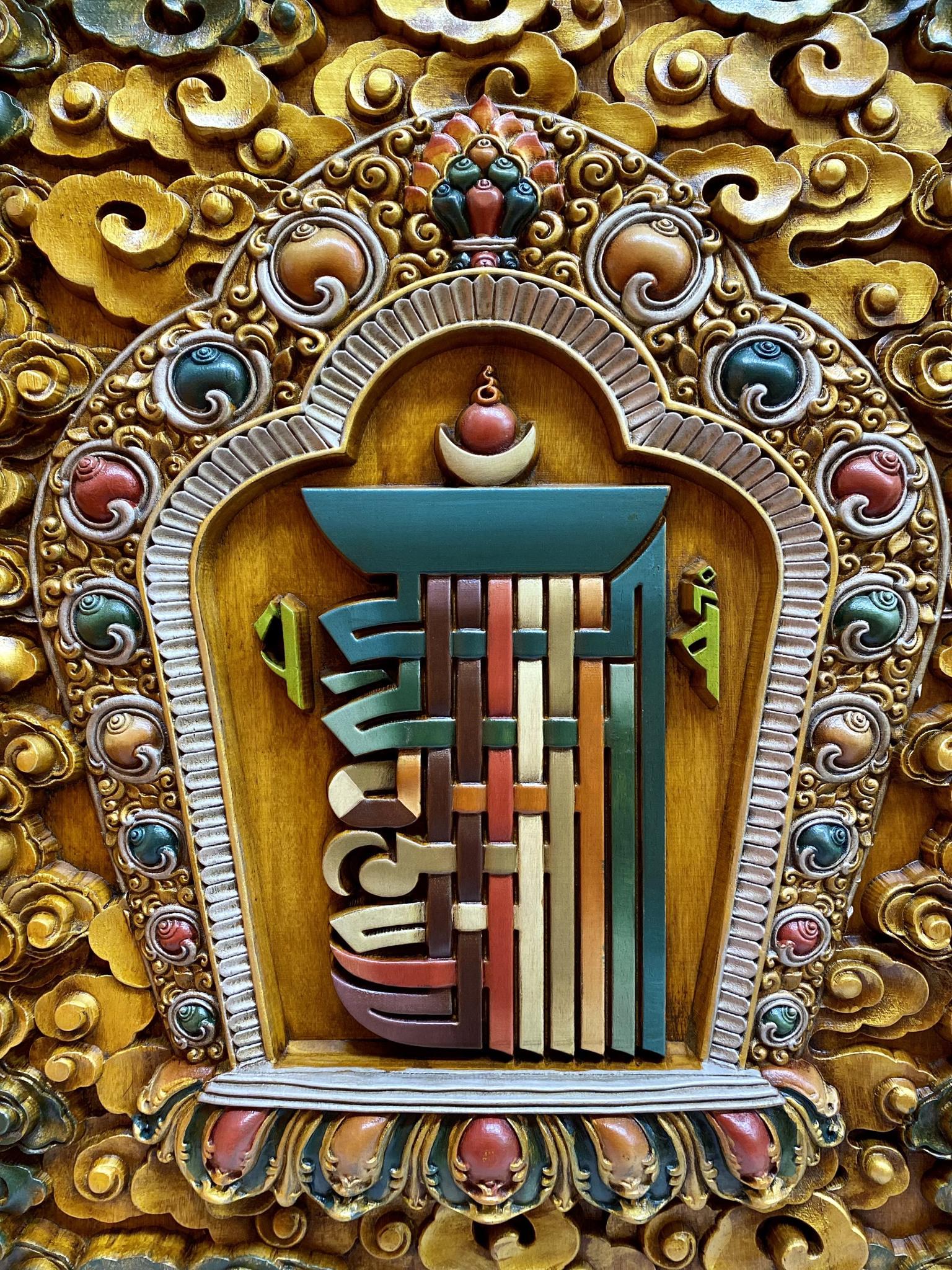 Tranh Kalachakra gỗ 80x100cm