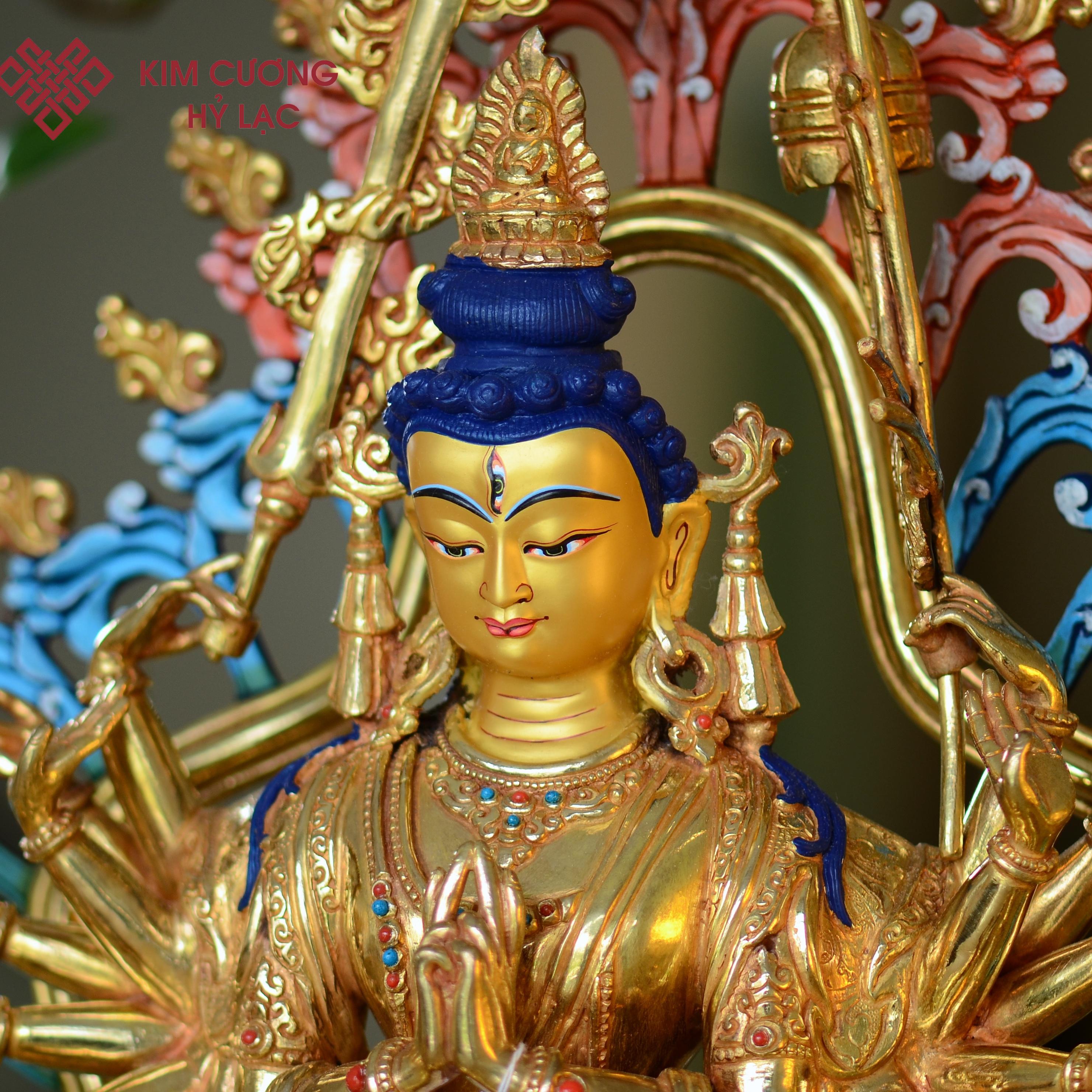 TÔN TƯỢNG CHUẨN ĐỀ HÀO QUANG MÀU 41CM