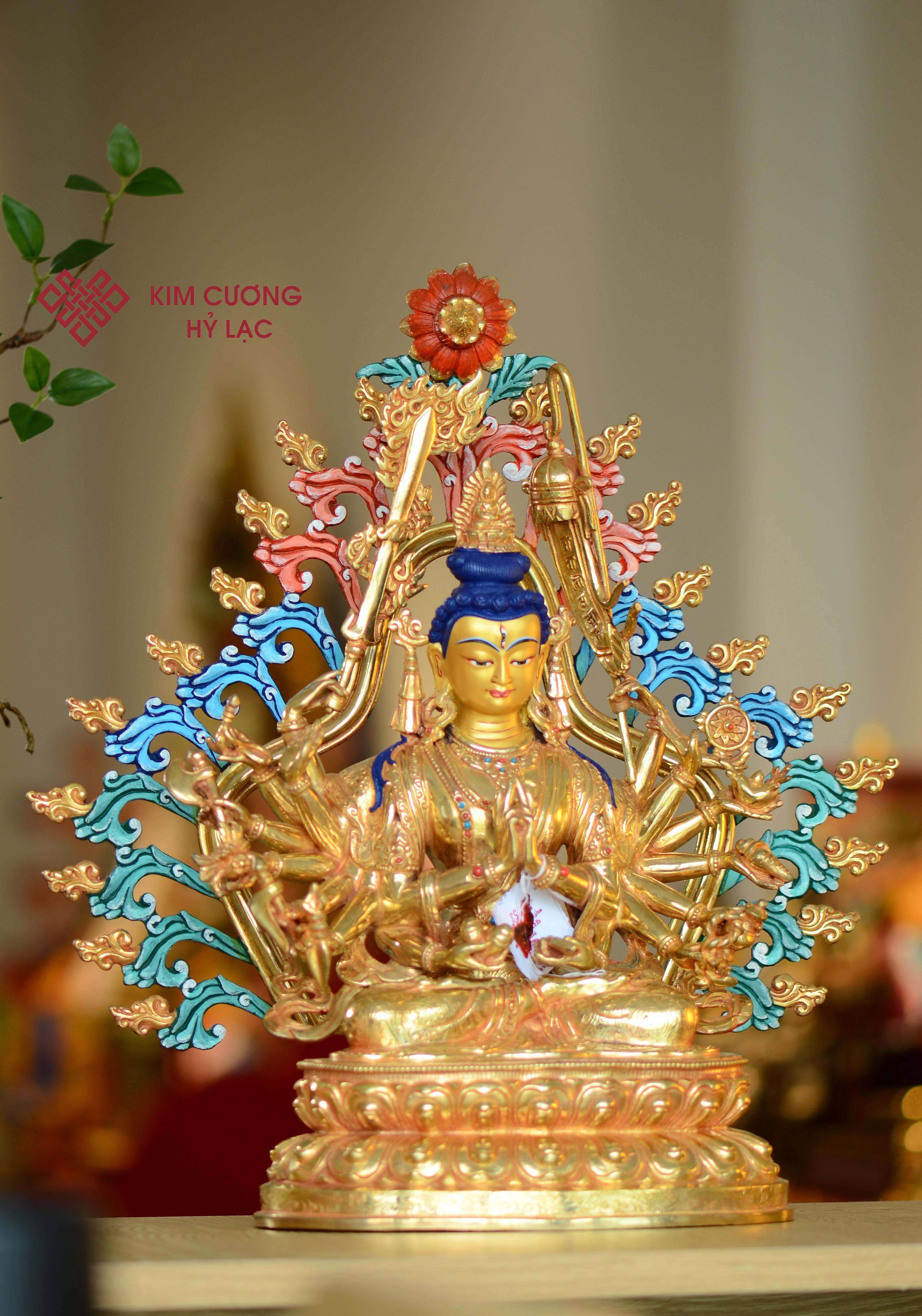 TÔN TƯỢNG CHUẨN ĐỀ HÀO QUANG MÀU 41CM