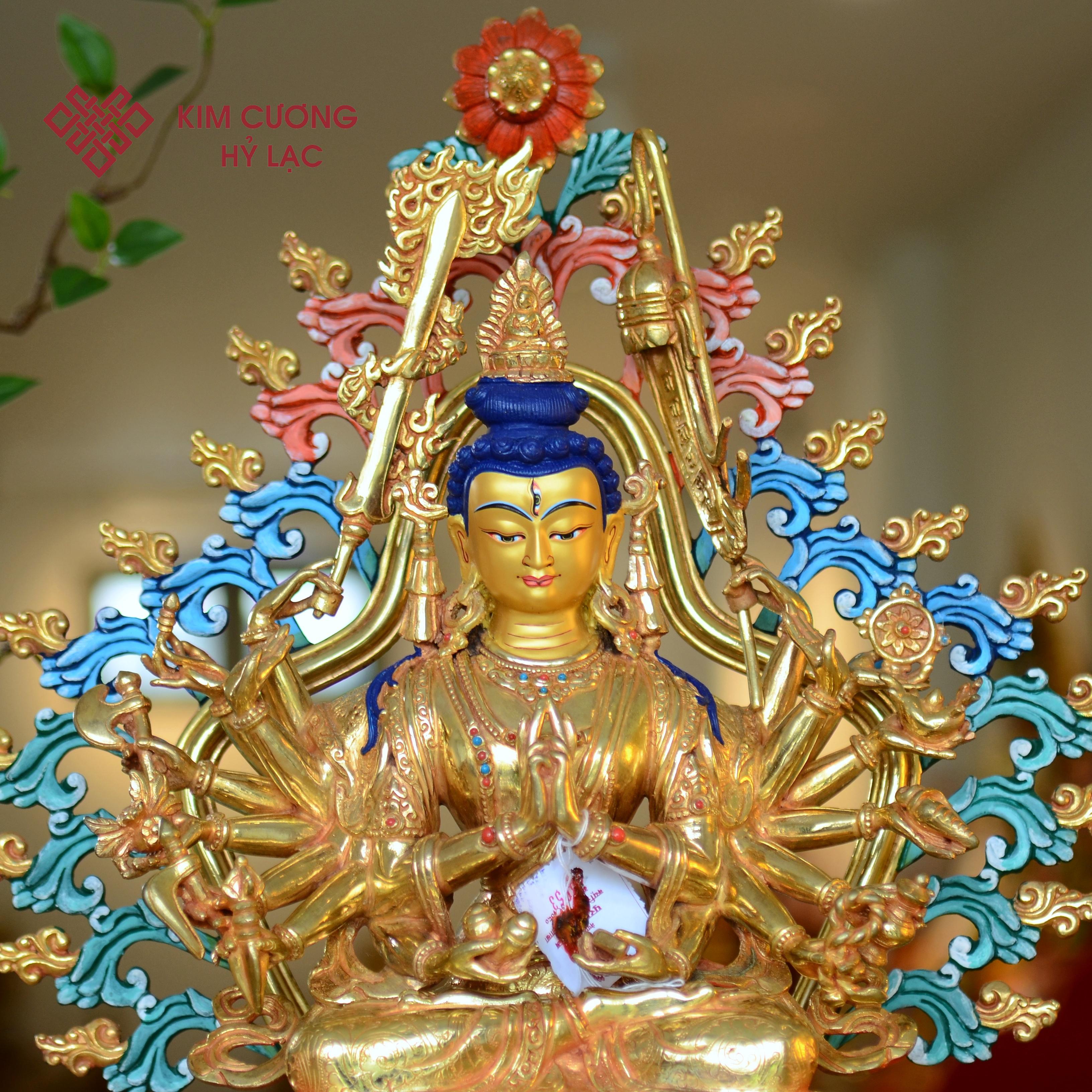 TÔN TƯỢNG CHUẨN ĐỀ HÀO QUANG MÀU 41CM