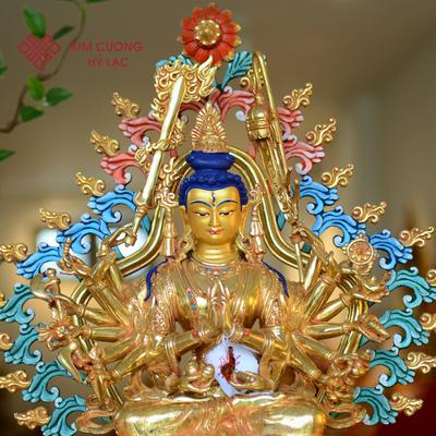 TÔN TƯỢNG CHUẨN ĐỀ HÀO QUANG MÀU 41CM