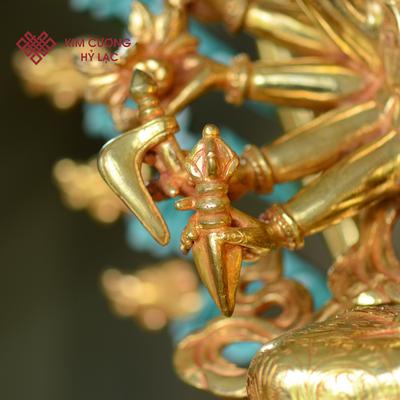 TÔN TƯỢNG CHUẨN ĐỀ HÀO QUANG MÀU 41CM