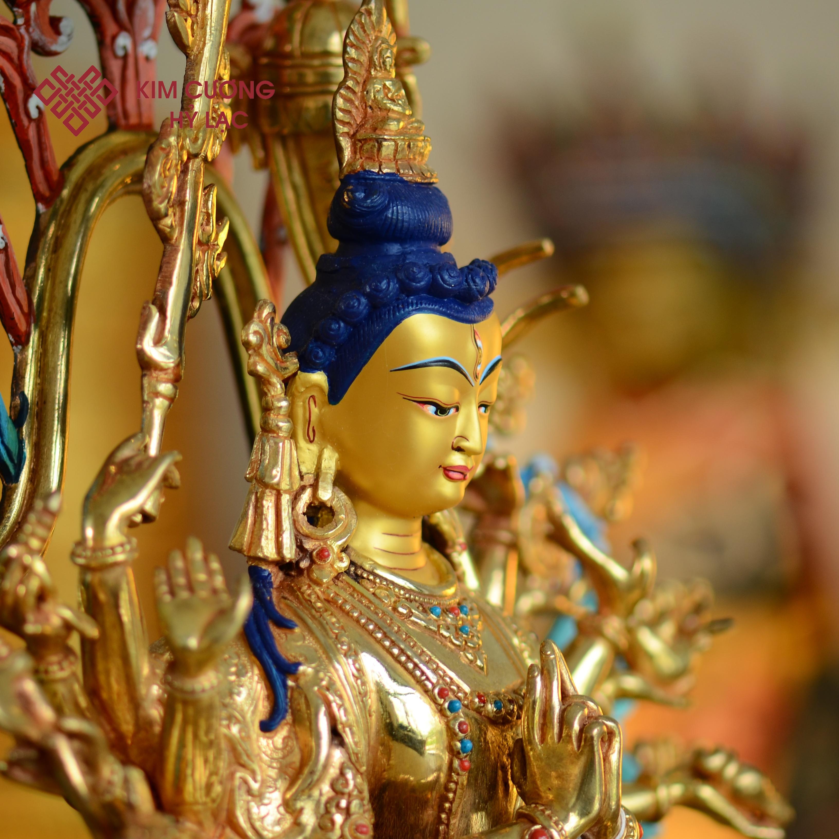 TÔN TƯỢNG CHUẨN ĐỀ HÀO QUANG MÀU 41CM
