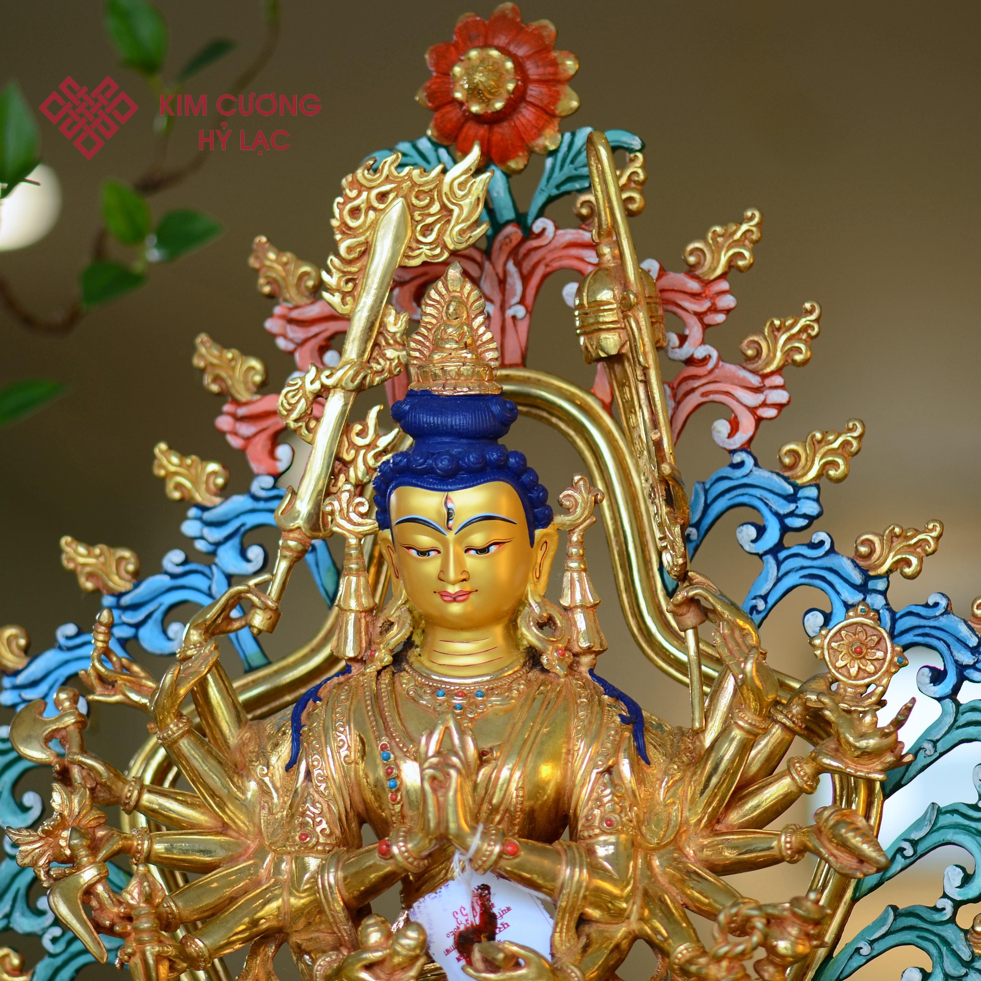 TÔN TƯỢNG CHUẨN ĐỀ HÀO QUANG MÀU 41CM
