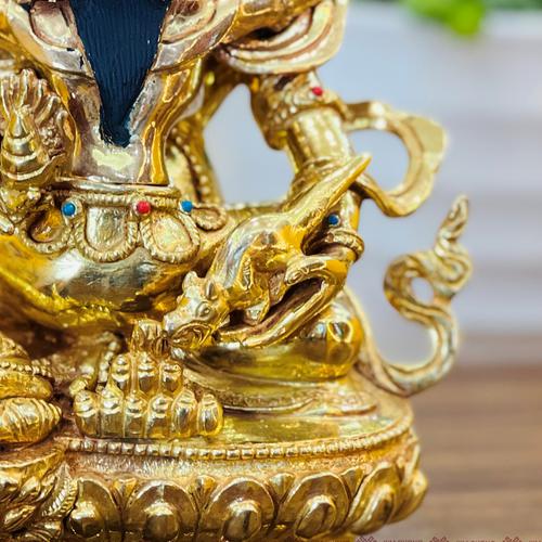TÔN TƯỢNG HỒNG THẦN TÀI NEPAL ĐỒNG MẠ VÀNG 21CM