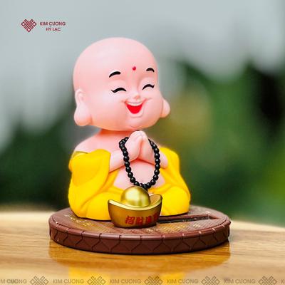 TÔN TƯỢNG DI LẶC CHẤP TAY GẬT GÙ 8CM