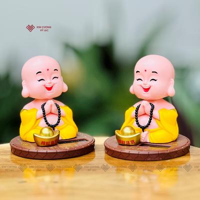 TÔN TƯỢNG DI LẶC CHẤP TAY GẬT GÙ 8CM