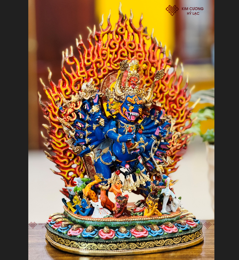 TT YAMANTAKA NEPAL ĐỒNG VẼ MÀU 28CM