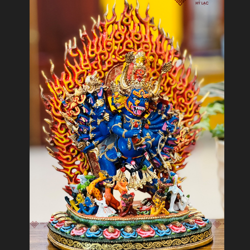 TT YAMANTAKA NEPAL ĐỒNG VẼ MÀU 28CM