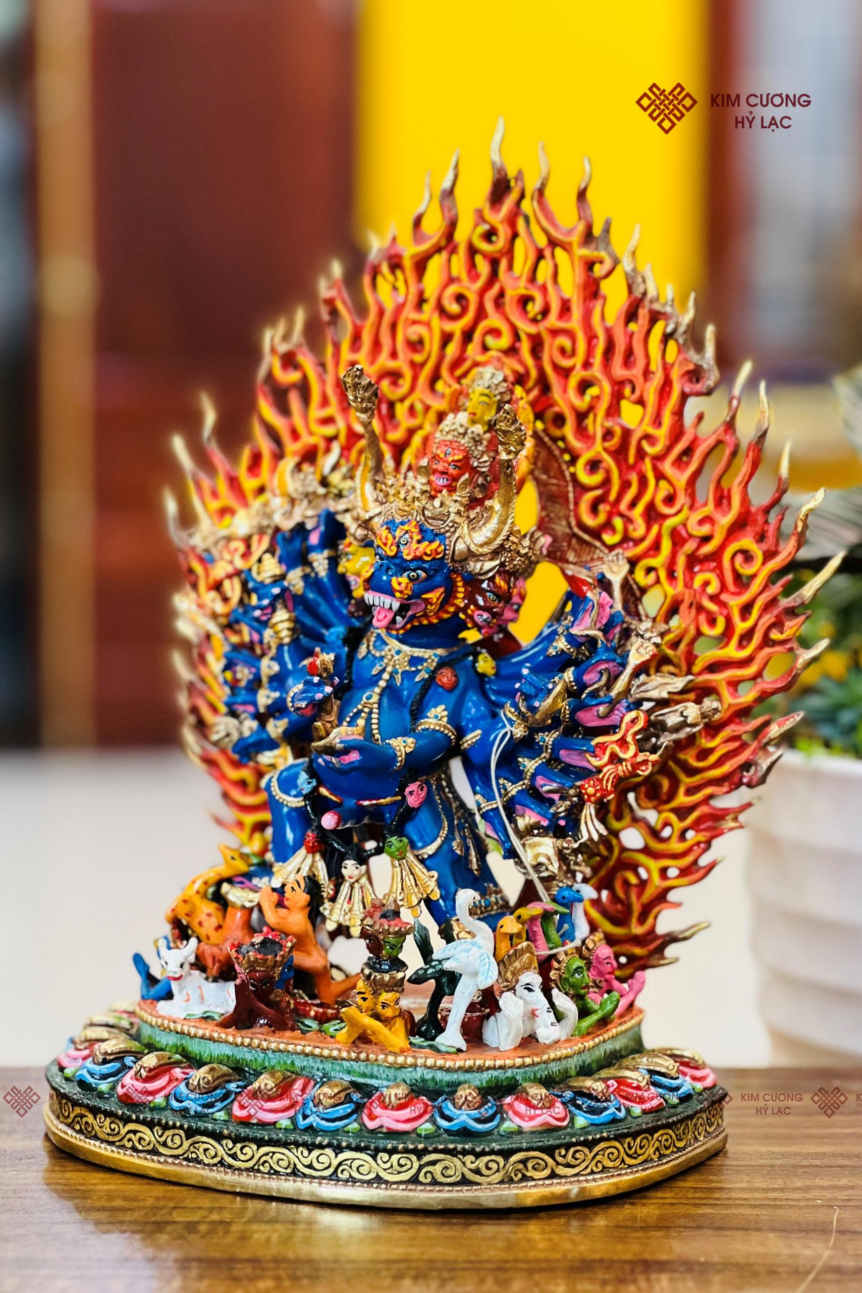 TT YAMANTAKA NEPAL ĐỒNG VẼ MÀU 28CM