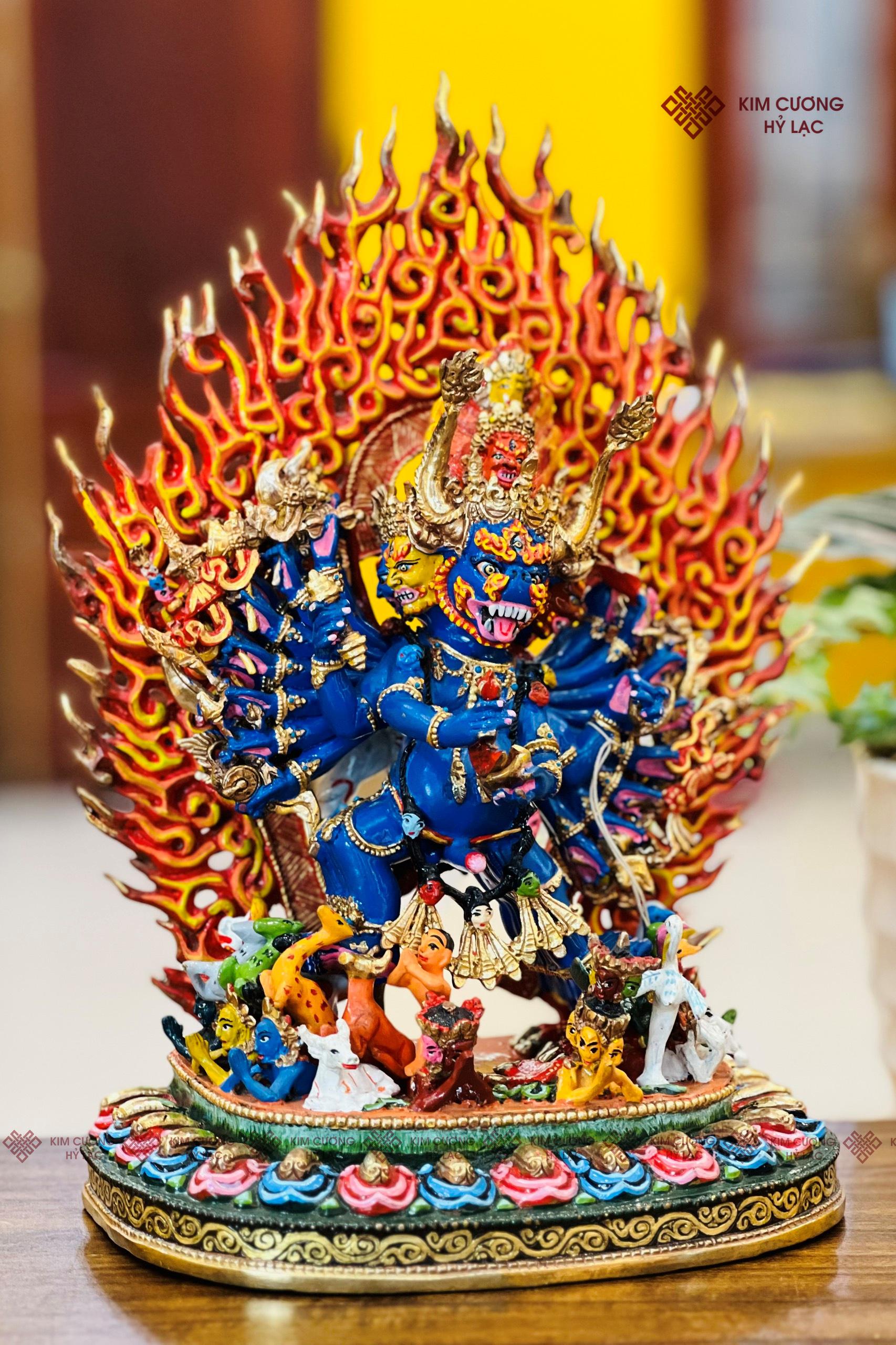 TT YAMANTAKA NEPAL ĐỒNG VẼ MÀU 28CM