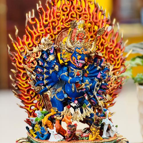 TT YAMANTAKA NEPAL ĐỒNG VẼ MÀU 28CM