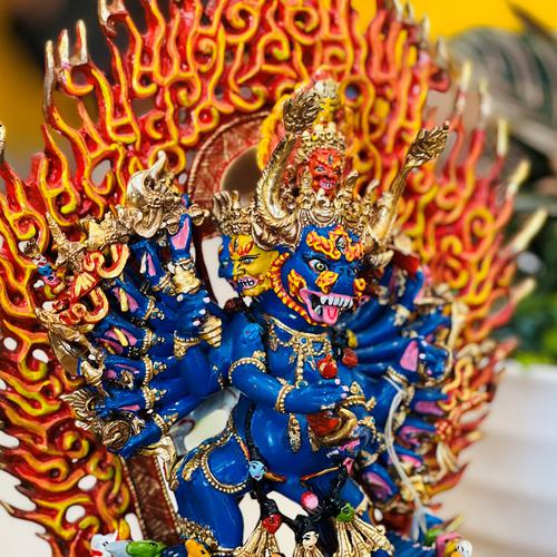TT YAMANTAKA NEPAL ĐỒNG VẼ MÀU 28CM