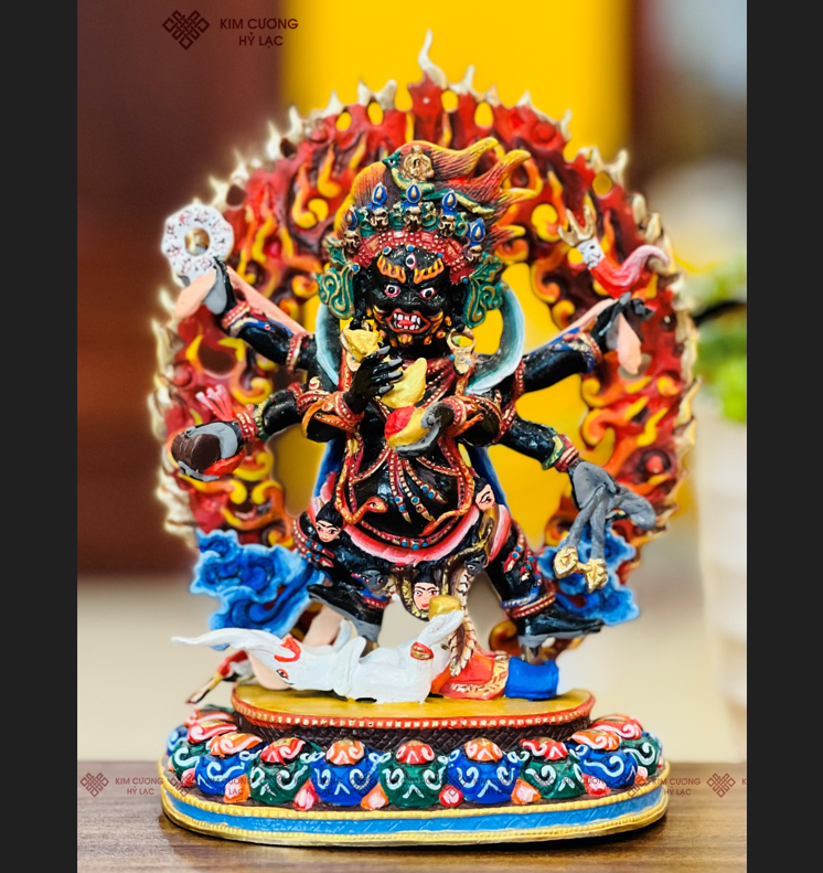 TT YAMANTAKA NEPAL ĐỒNG VẼ MÀU 21CM