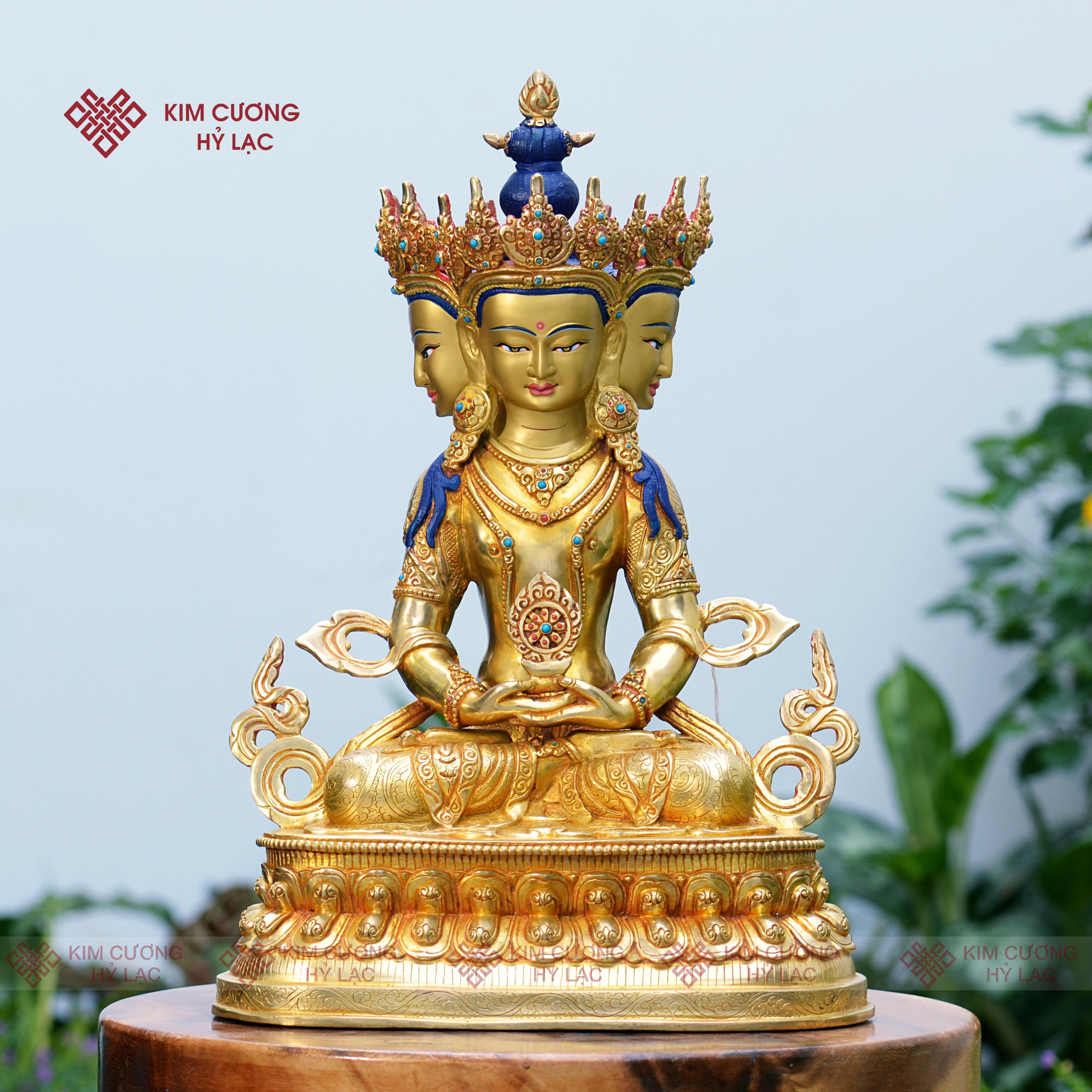 TÔN TƯỢNG ĐẠI NHẬT NHƯ LAI NEPAL 33CM