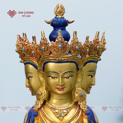 TÔN TƯỢNG ĐẠI NHẬT NHƯ LAI NEPAL 33CM