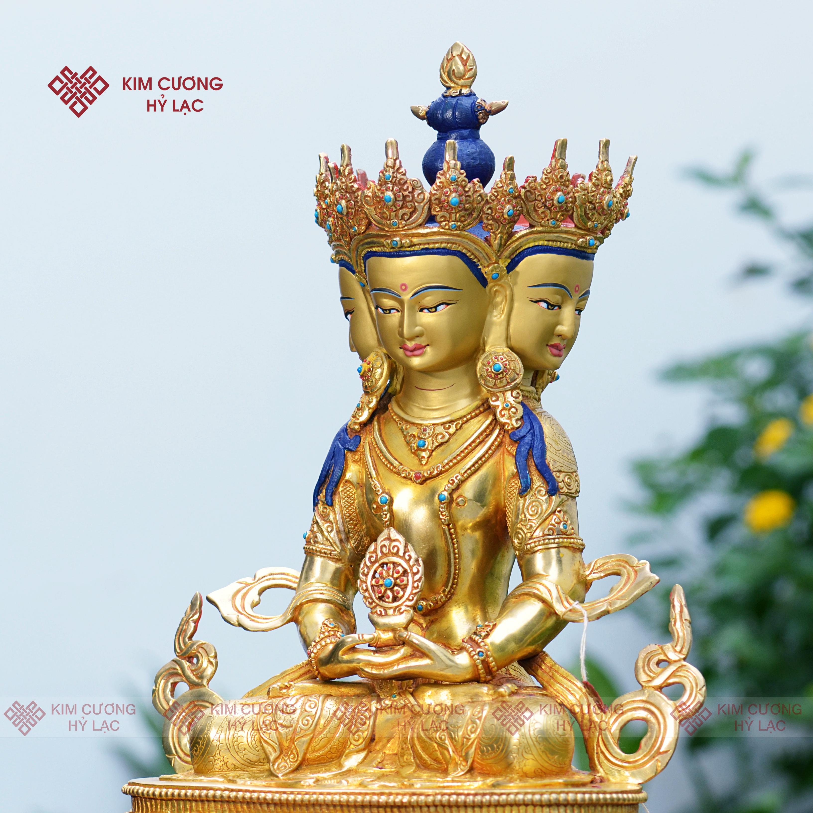 TÔN TƯỢNG ĐẠI NHẬT NHƯ LAI NEPAL 33CM