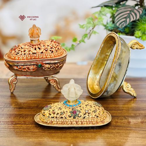BÁT SỌ THẠCH ANH NEPAL TRẮNG