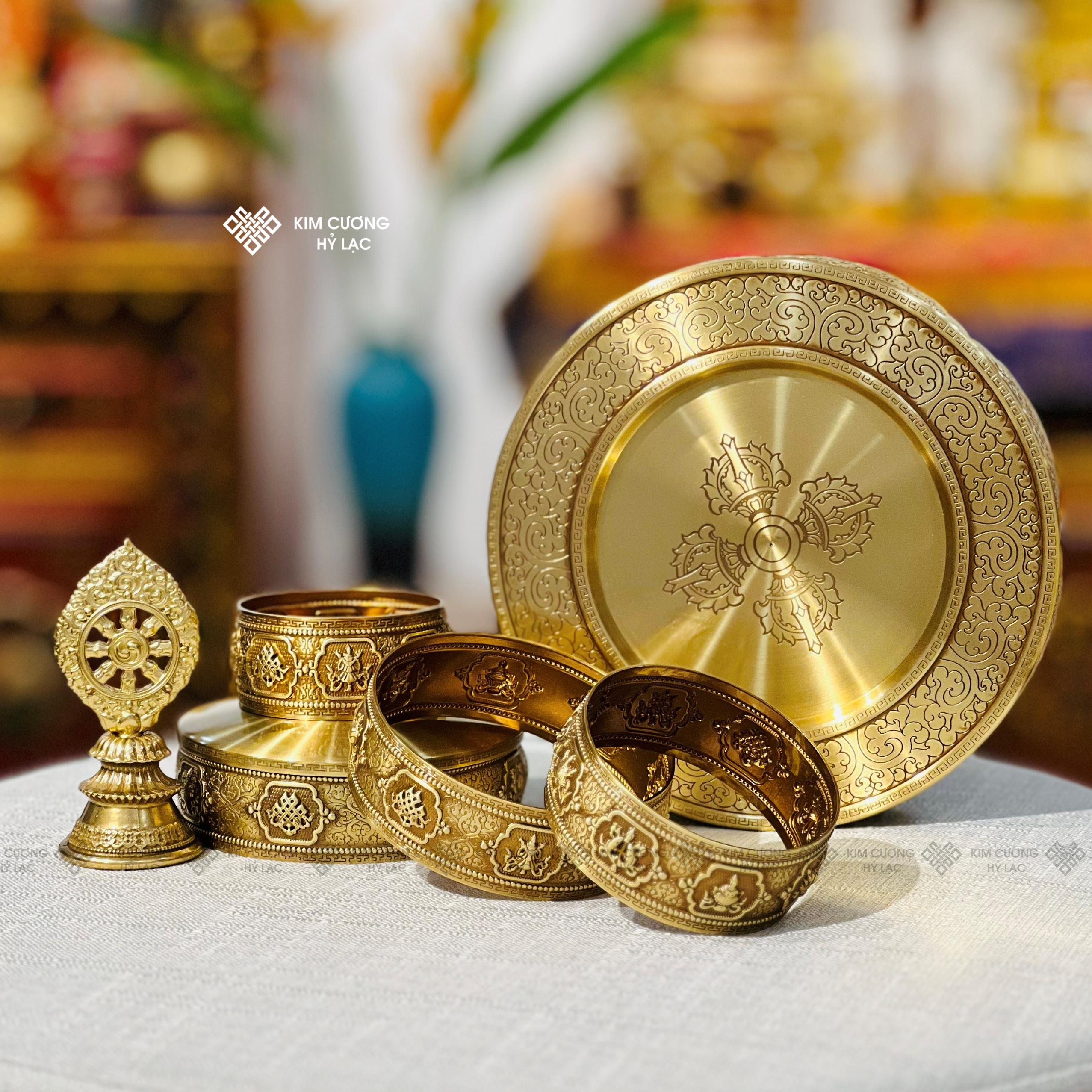 THÁP MANDALA ĐỒNG 24CM