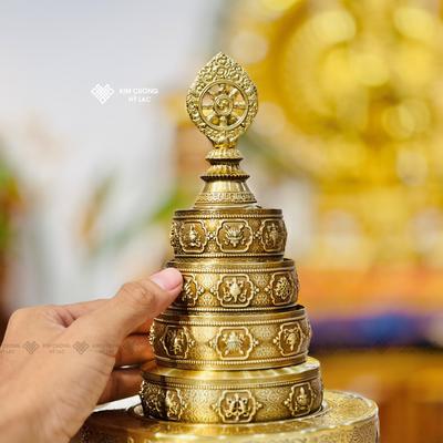 THÁP MANDALA ĐỒNG 24CM