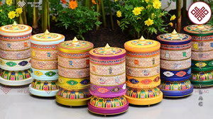 KINH LUÂN ĐIỆN XOAY 7 MÀU - Pháp Khí Kim Cương Hỷ Lạc - Kinh Luân Bôn Tôn (Có nhạc)